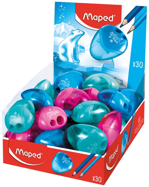 Puntenslijper Maped Igloo 2gaats display á 30 stuks assorti afbeelding