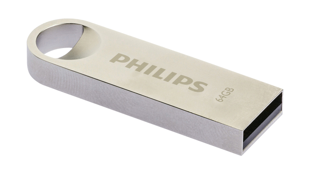 USB-stick 2.0 Philips moon vintage silver 64GB afbeelding