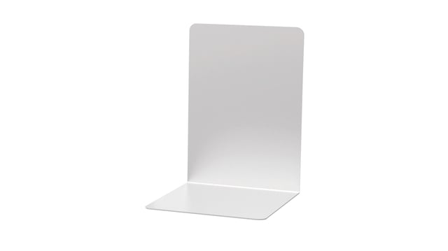 Boekensteun MAUL aluminium 16x15x21cm set 2 zilver afbeelding