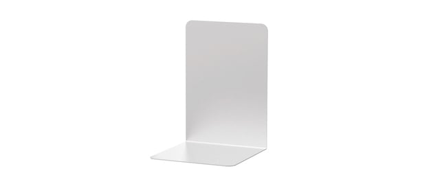 Boekensteun MAUL aluminium 12x12x17.5cm set 2 zilver afbeelding