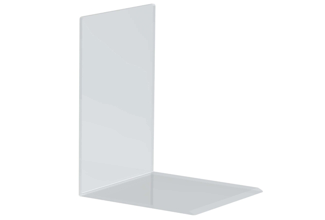 Boekensteun MAUL acryl 16x15x21cm set 2 glashelder afbeelding