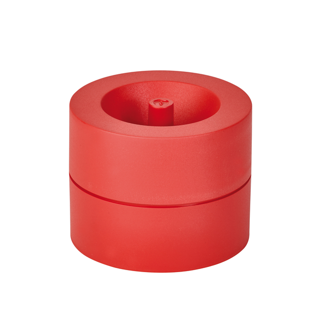 Papercliphouder MAULpro Blauwe Engel recycled Ø73x60mm rood afbeelding