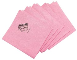 Microvezeldoeken Vileda Pro rood 5 stuks