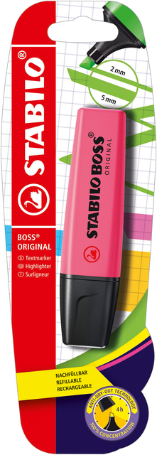 Markeerstift STABILO BOSS Original 70/56 roze blister à 1 stuk afbeelding