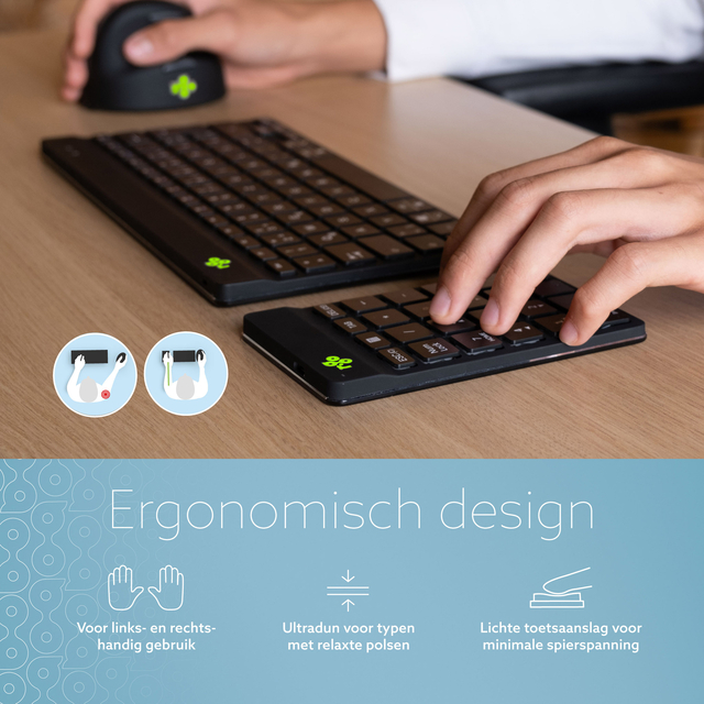 Toetsenbord R-Go Ergonomisch Numpad Break Wireless — Foto 2 van 2