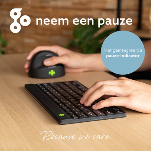 Toetsenbord R-Go Ergonomisch Compact Break QWERTY zwart-3
