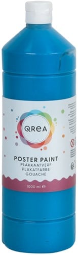 Plakkaatverf Qrea primair blauw 1000ml
