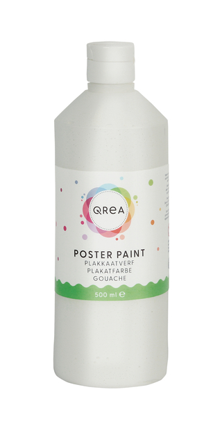 Plakkaatverf Qrea wit 500ml afbeelding