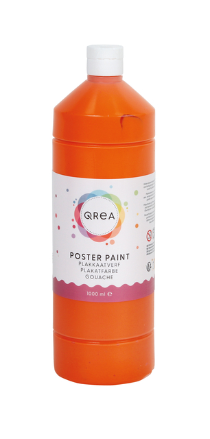 Plakkaatverf Qrea oranje 1000ml afbeelding