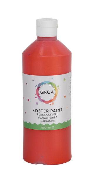 Plakkaatverf Qrea lichtrood 500ml afbeelding