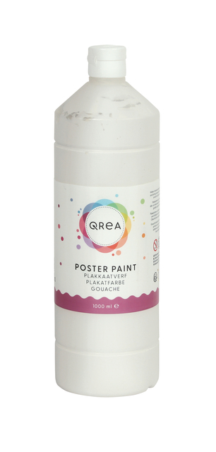 Plakkaatverf Qrea wit 1000ml afbeelding