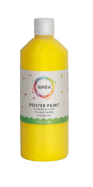 Plakkaatverf Qrea geel 500ml afbeelding