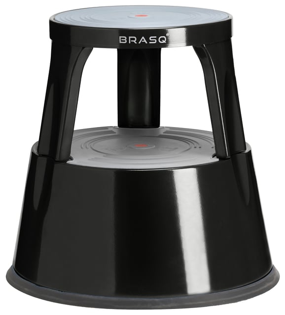 Opstapkruk BRASQ 42cm metaal zwart afbeelding