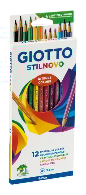 Kleurpotlood Giotto Stilnovo set à 12 kleuren afbeelding