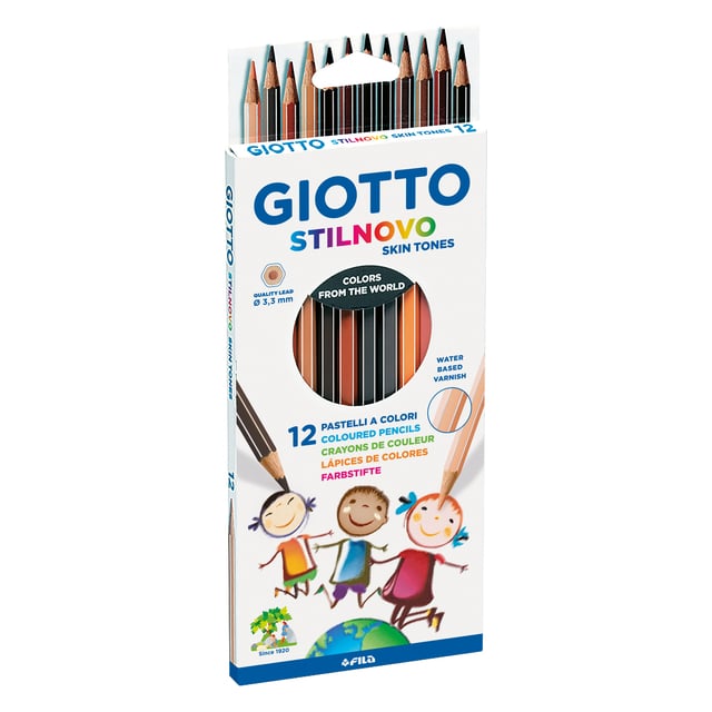 Kleurpotlood Giotto Stilnovo Skin Tones set à 12 kleuren afbeelding