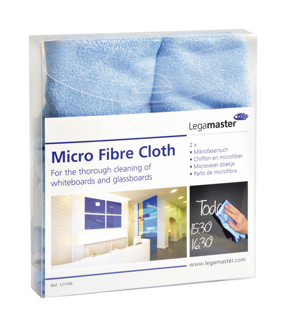 Microvezeldoek Legamaster 40x40cm 2 stuks afbeelding