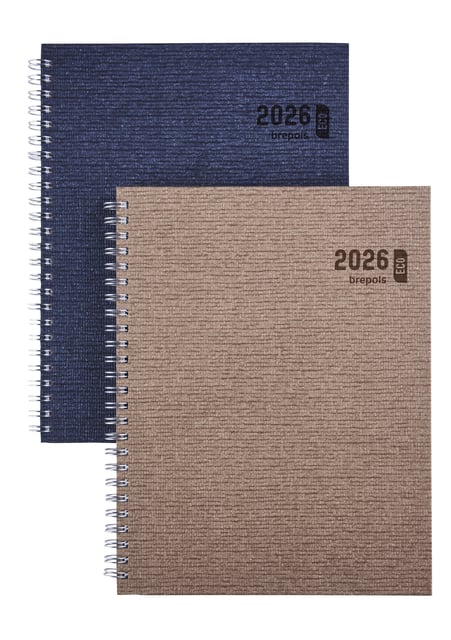 Agenda 2026 Brepols Ecotiming Kazar 7dagen/2pagina&apos;s spiraal assorti afbeelding