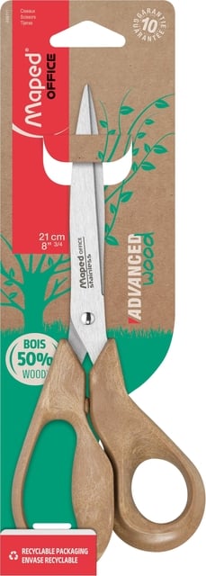 Schaar Maped Office Advanced Wood 21cm bruin afbeelding