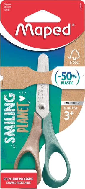 Schaar Maped Smiling Planet 12cm afbeelding