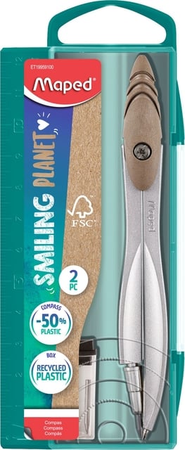 Passer Maped Smiling Planet 2-delig afbeelding