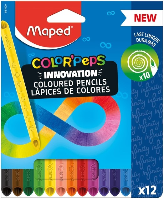 Kleurpotlood Maped Color'Peps Infinity set à 12 kleuren - GK