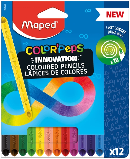 Kleurpotlood Maped Color&apos;Peps Infinity set à 12 kleuren afbeelding