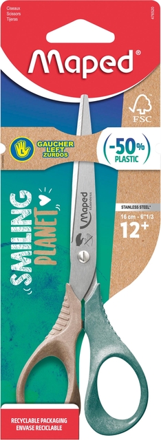 Schaar Maped Smiling Planet 16cm links afbeelding