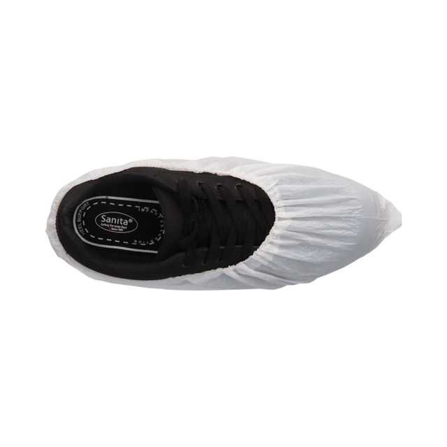 Schoenovertrek CMT 70mu geruwd maat 36-46 CPE wit 50 stuks — Foto 2 van 2
