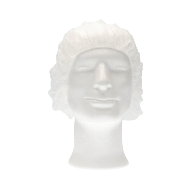 Haarnet CMT bouffant non-woven M 50cm PP wit afbeelding