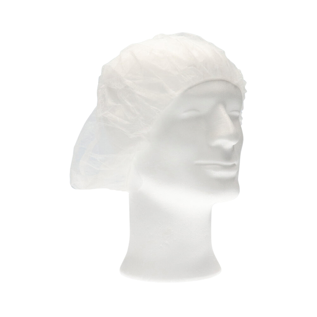 Haarnet CMT bouffant non-woven M 50cm PP wit — Foto 2 van 2