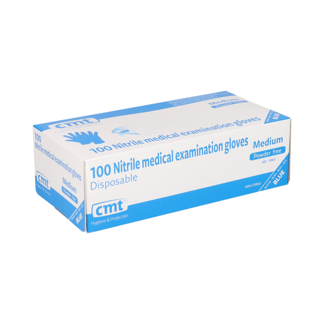 Handschoen CMT M nitril blauw afbeelding