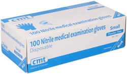Handschoen CMT S nitril blauw