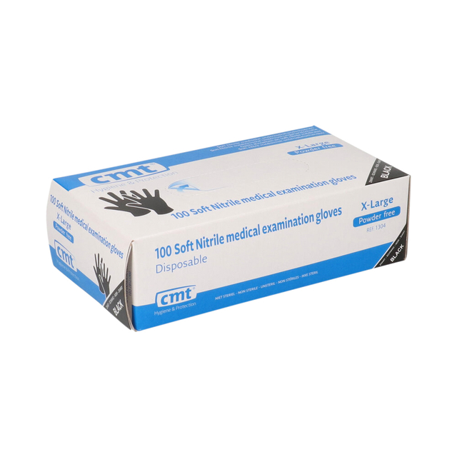 Handschoen CMT XL soft nitril zwart afbeelding