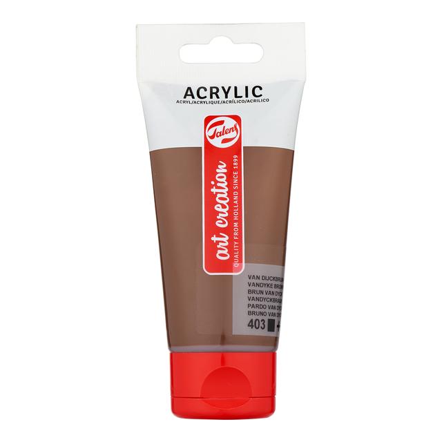 Acrylverf Talens Art Creation 403 van dijckbruin tube à 75ml afbeelding