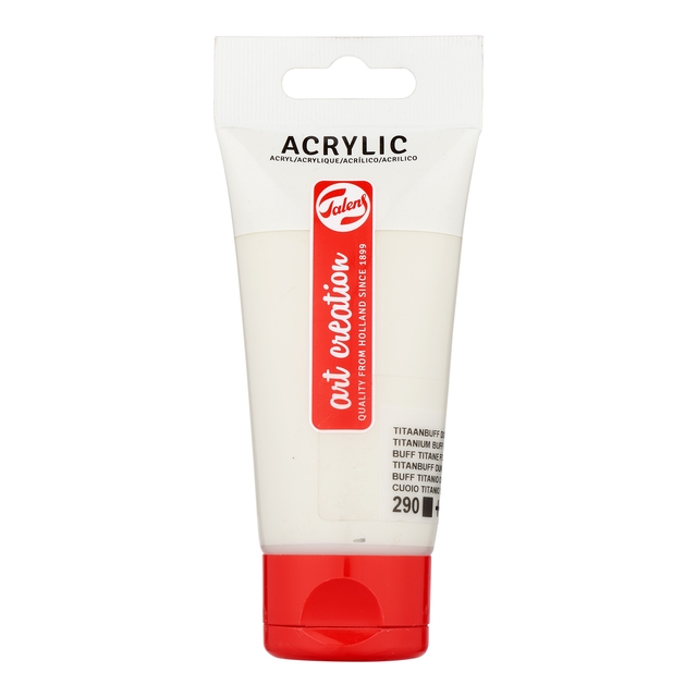 Acrylverf Talens Art Creation 290 titaanbuff donker tube à 75ml afbeelding