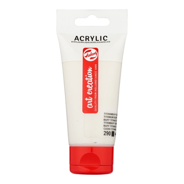 Acrylverf Talens Art Creation 290 titaanbuff donker tube à 75ml afbeelding
