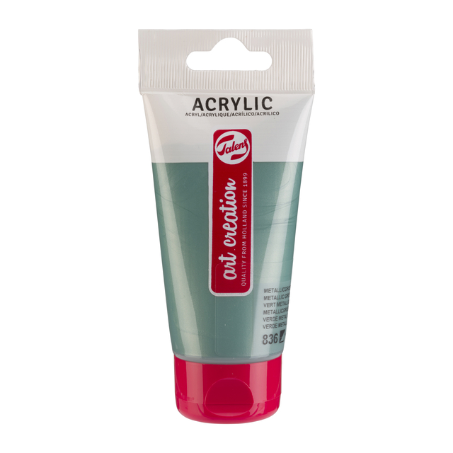 Acrylverf Talens Art Creation 836 metallicgroen tube à 75ml afbeelding
