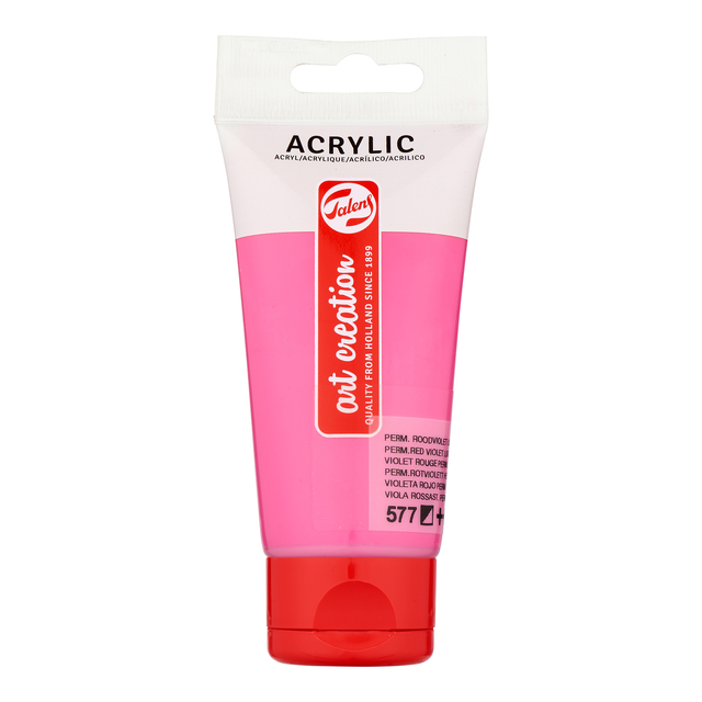 Acrylverf Talens Art Creation 577 permanentroodviolet licht tube à 75ml afbeelding