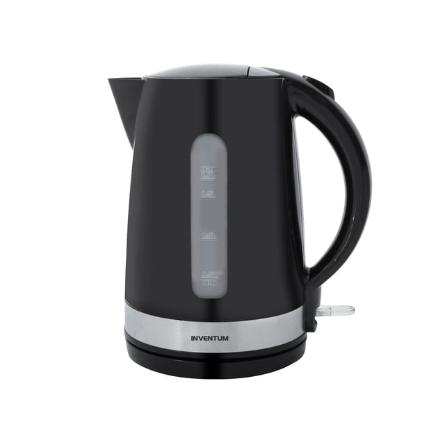 Waterkoker Inventum 1.7liter zwart met rvs afbeelding