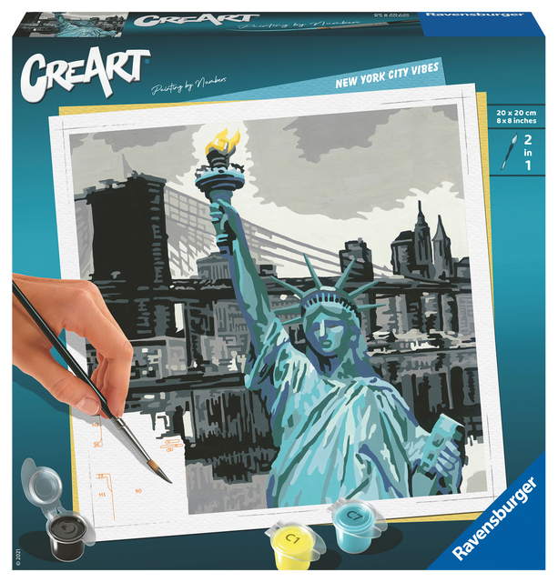 Schilderen op nummers CreArt New York City afbeelding