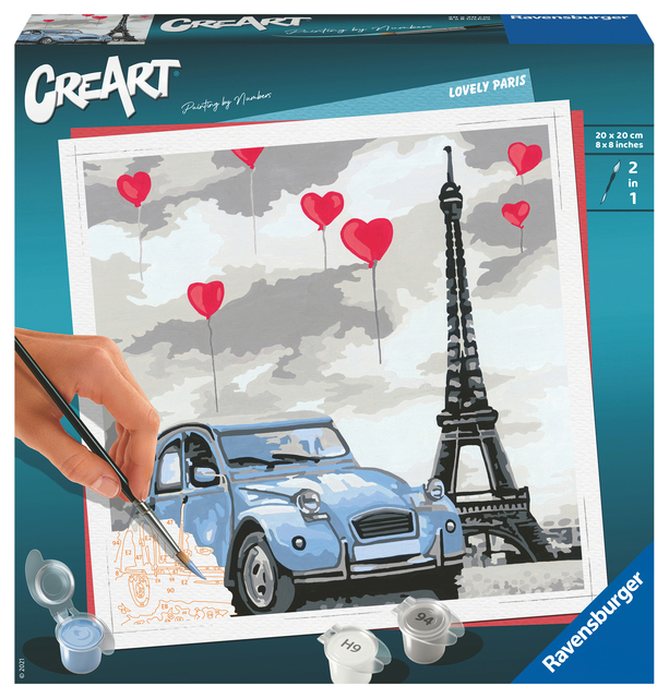 Schilderen op nummers CreArt Paris afbeelding