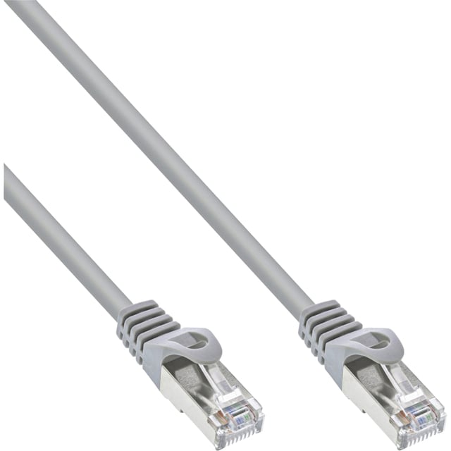 Kabel InLine Cat.5e U UTP 10 meter grijs afbeelding