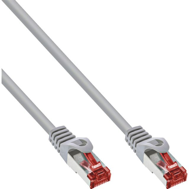 Kabel InLine Cat.6 S FTP koper 5 meter grijs afbeelding
