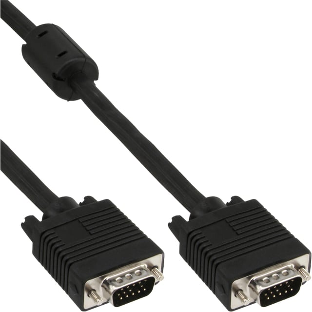 Kabel InLine S VGA 15HD M-M 2 meter zwart afbeelding