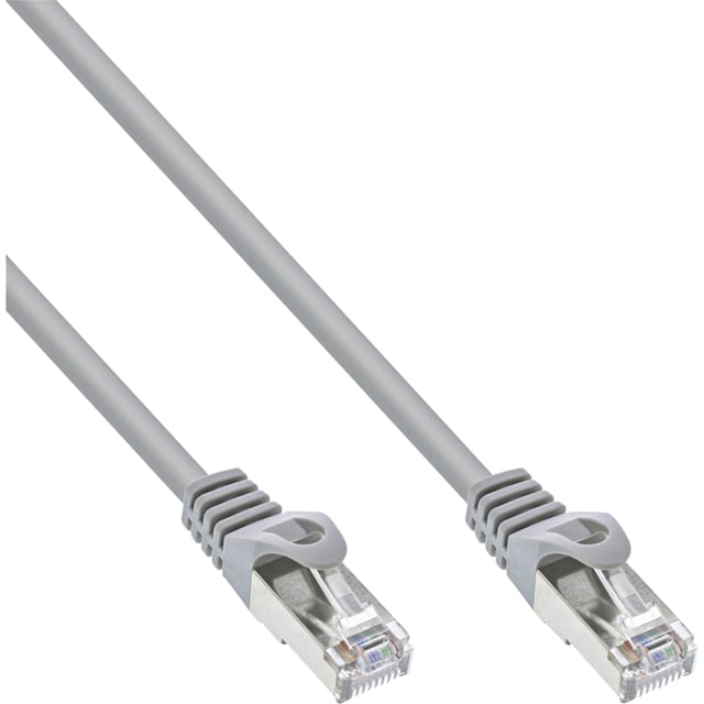 Kabel InLine Cat.5e SF UTP 1.5 meter grijs afbeelding