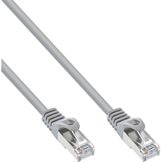 Kabel InLine Cat5e U UTP 2 meter grijs afbeelding