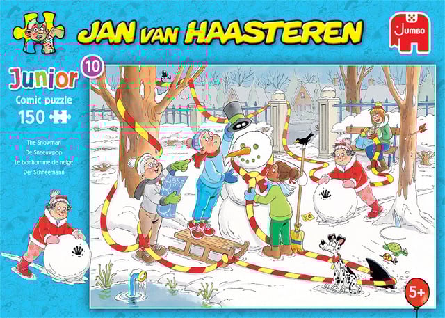 Jan van Haasteren Puzzel Junior 10 De sneeuwpop 150 stukjes