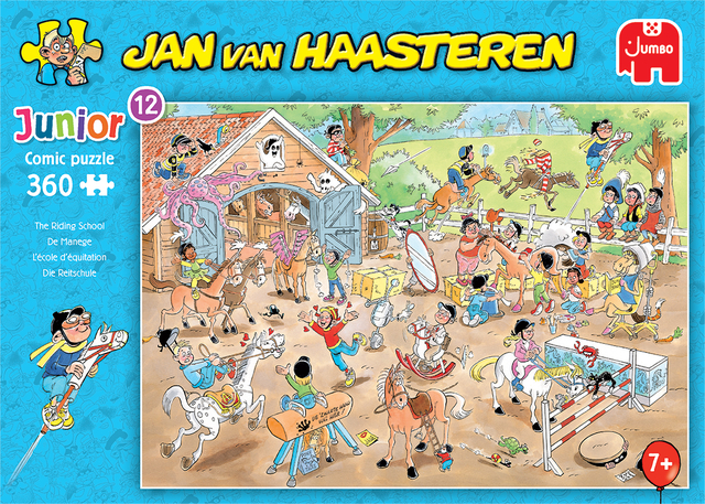 Puzzel Jan van Haasteren Junior The Riding School 360 stukjes afbeelding