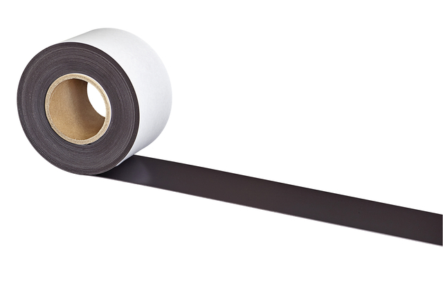 Magneetband MAUL 10mx100mmx1mm zelfklevend afbeelding