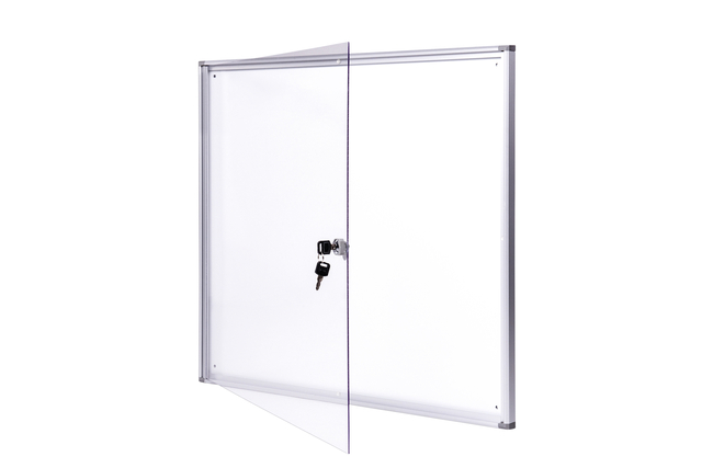 Binnenvitrine wand MAULextraslim whiteboard 6xA4 met slot — Foto 2 van 2